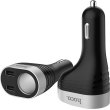 Автомобільний зарядний пристрій HOCO Z29 Regal digital display cigarette lighter car charger Black