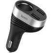 Автомобільний зарядний пристрій HOCO Z29 Regal digital display cigarette lighter car charger Black