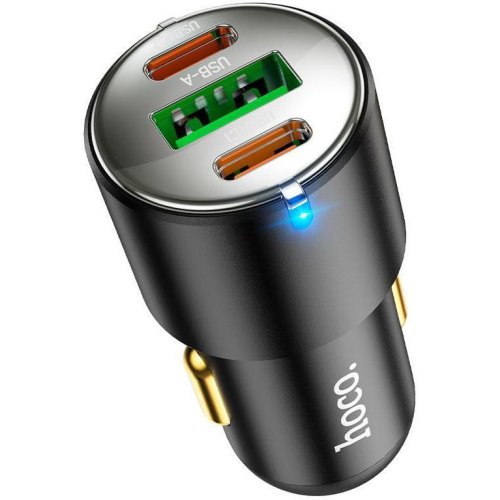 Автомобільний зарядний пристрій HOCO NZ6 PD45W 3-port(2C1A) car charger Black