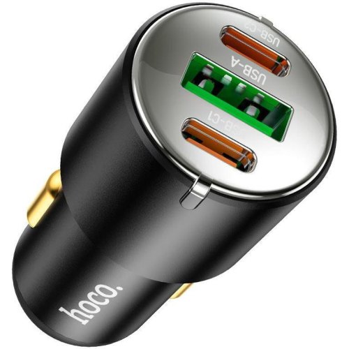 Автомобільний зарядний пристрій HOCO NZ6 PD45W 3-port(2C1A) car charger Black