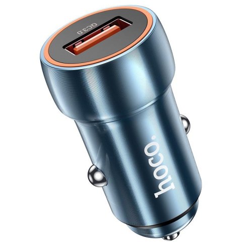 Автомобільний зарядний пристрій HOCO Z46A Blue whale PD20W+QC3.0 car charger Sapphire Blue