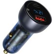 АЗП Baseus Particular Digital Display QC+PPS Car Charger 65W Dark Gray Cable(Type-C toType-C100W 1m)
