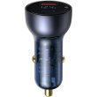 АЗП Baseus Particular Digital Display QC+PPS Car Charger 65W Dark Gray Cable(Type-C toType-C100W 1m)