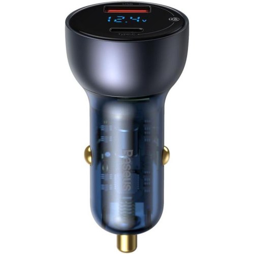 АЗП Baseus Particular Digital Display QC+PPS Car Charger 65W Dark Gray Cable(Type-C toType-C100W 1m)