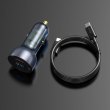 АЗП Baseus Particular Digital Display QC+PPS Car Charger 65W Dark Gray Cable(Type-C toType-C100W 1m)