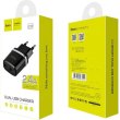 Мережевий зарядний пристрій HOCO C12 Smart dual USB charger Black