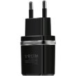 Мережевий зарядний пристрій HOCO C12 Smart dual USB charger Black