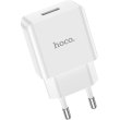 Мережевий зарядний пристрій HOCO C106A Leisure single port charger White