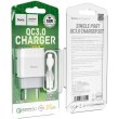 Мережевий зарядний пристрій HOCO C72Q Glorious single port QC3.0 charger set(Type-C) White