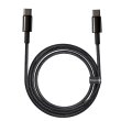 Кабель Baseus Tungsten Gold Fast Charging Data Cable Type-C to Type-C 100W 2m Black