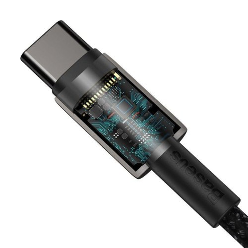 Кабель Baseus Tungsten Gold Fast Charging Data Cable Type-C to Type-C 100W 2m Black