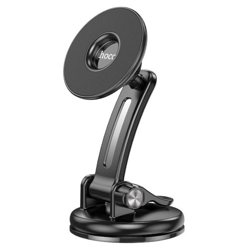 Автотримач для мобільного HOCO CA113 Excelle center console ring magnetic car holder Black