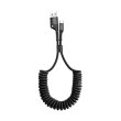 Кабель Baseus Fish eye Spring Data Cable For Type-C 3A 1M Black