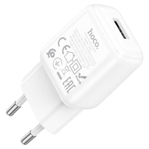 Мережевий зарядний пристрій HOCO C96A single port charger set(Type-C) White