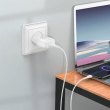 Мережевий зарядний пристрій HOCO C96A single port charger set(Type-C) White