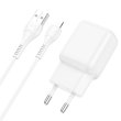 Мережевий зарядний пристрій HOCO C96A single port charger set(Type-C) White
