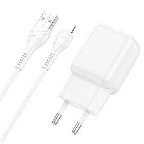 Мережевий зарядний пристрій HOCO C96A single port charger set(Type-C) White