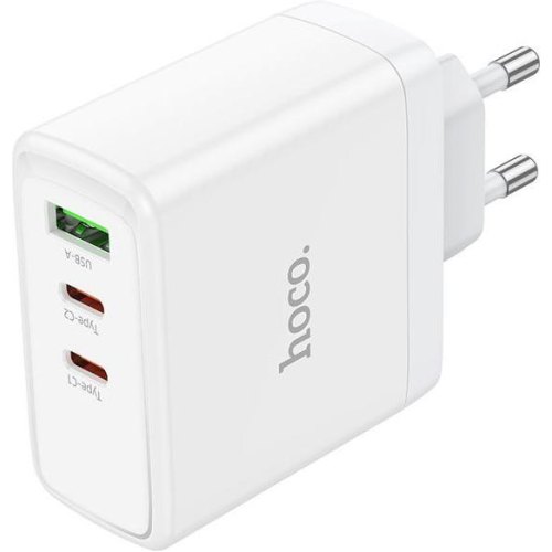 Мережевий зарядний пристрій HOCO N30 Glory PD65W three-port(2C1A) fast charger White