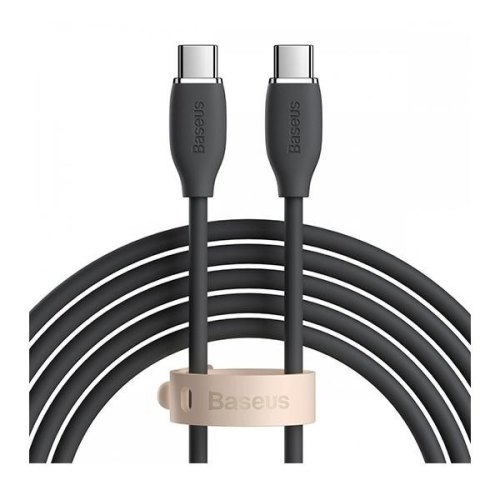 Кабель Baseus Jelly Liquid Silica Gel Fast Charging Data Cable Type-C to Type-C 100W 1.2m Black