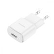 Мережевий зарядний пристрій BOROFONE BA48A Orion single port charger White