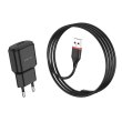 Мережевий зарядний пристрій BOROFONE BA48A Orion single port charger set(iP) Black
