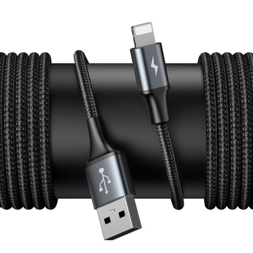Кабель Baseus Special Data Cable for Backseat (USB to iP+Dual USB) Black