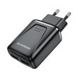 Borofone BA54A Wide Road 2xUSB-A, QC3.0, 18W Black (BA54AB)