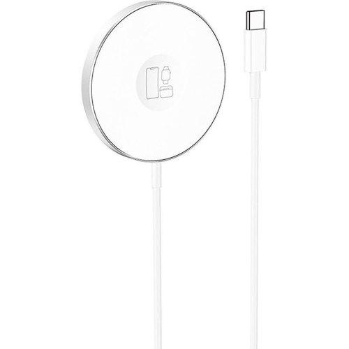 Бездротовий зарядний пристрій BOROFONE BQ18 Energy 3-in-1 magnetic wireless fast charger White