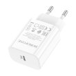 Мережевий зарядний пристрій BOROFONE BA65A Single port PD20W charger White