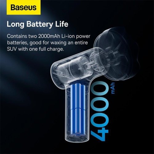 Пристрій для полірування автомобіля Baseus NeoPower Wireless Mini Car Waxer Lite, Black