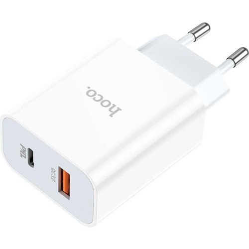Мережевий зарядний пристрій HOCO C97A PD20W+QC3.0 charger White