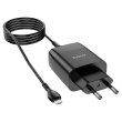 Мережевий зарядний пристрій HOCO C86A Illustrious dual port charger with digital display set(Micro) Black