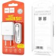 Мережевий зарядний пристрій HOCO C72A Glorious single port charger set (iP) White