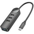 USB-хаб Borofone DH5 Erudite 4-in-1 adapter(Type-C to USB3.0*4)(L=0.2M)