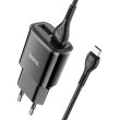 Мережевий зарядний пристрій HOCO C88A Star round dual port charger set(Micro) Black