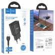 Мережевий зарядний пристрій HOCO C88A Star round dual port charger set(Micro) Black