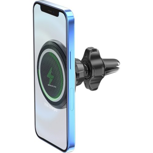 Автотримач для мобiльного з БЗП BOROFONE BH45 Mobile magnetic wireless charging car holder