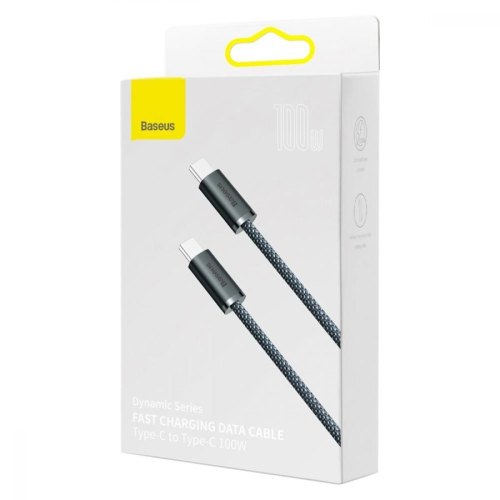 Кабель Baseus Dynamic Series Fast Charging Data Cable Type-C to Type-C 100W 2m Slate Gray