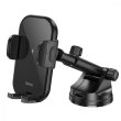 Автотримач для мобільного з БЗП HOCO HW5 Journey wireless fast charging car holder(center console) Black