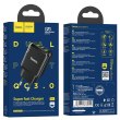 Мережевий зарядний пристрій HOCO N6 Charmer dual port QC3.0 charger Black