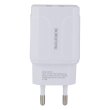 Мережевий зарядний пристрій BOROFONE BA37A Speedy dual port charger(Micro)  White