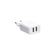 Мережевий зарядний пристрій BOROFONE BA37A Speedy dual port charger(Micro)  White