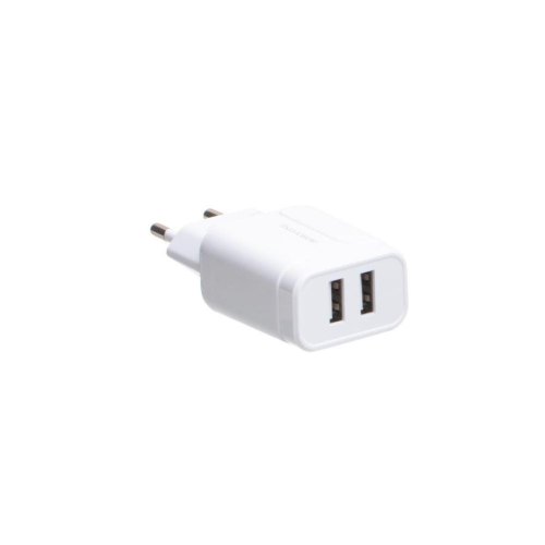 Мережевий зарядний пристрій BOROFONE BA37A Speedy dual port charger(Micro)  White
