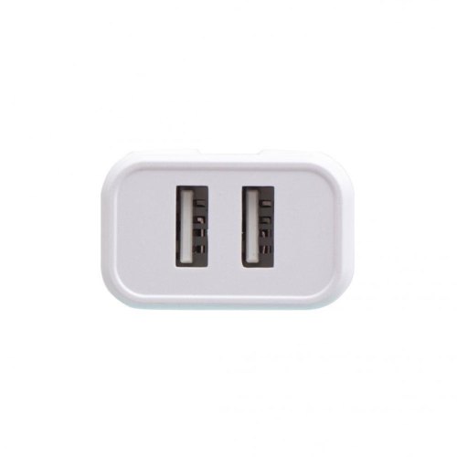 Мережевий зарядний пристрій BOROFONE BA37A Speedy dual port charger(Micro)  White