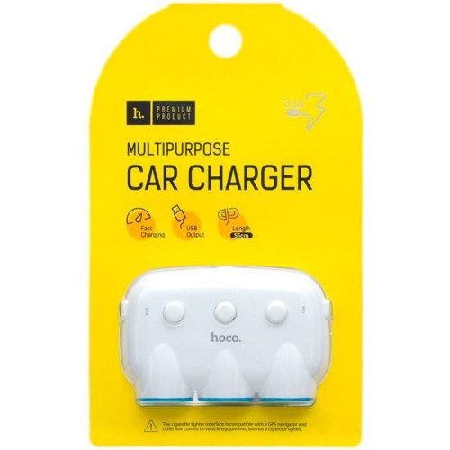 Мережевий зарядний пристрій HOCO N33 Start three-port PD35W(2C1A) charger White