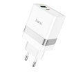 Мережевий зарядний пристрій HOCO N21 Extension speed PD30W+QC3.0 charger set(Type-C to Type-C) White