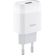 Мережевий зарядний пристрій HOCO C72A Glorious single port charger White