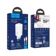 Мережевий зарядний пристрій HOCO N16 Scenery 65W three-port(2C1A) charger set(Type-C to Type-C) White