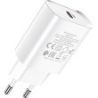 Мережевий зарядний пристрій HOCO N14 Smart Charging single port PD20W charger White
