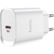 Мережевий зарядний пристрій HOCO N14 Smart Charging single port PD20W charger White